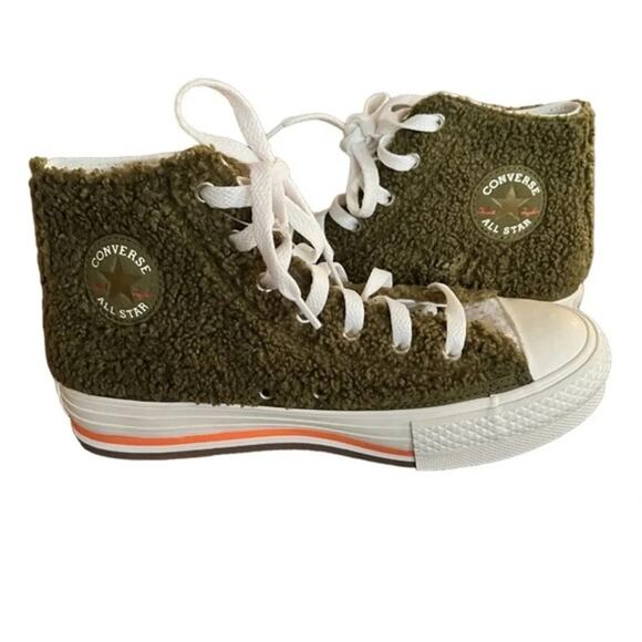 Chuck Taylor Converse All Star Eva Platform High Dark Moss Size 5 youth … - Picture 6 of 12